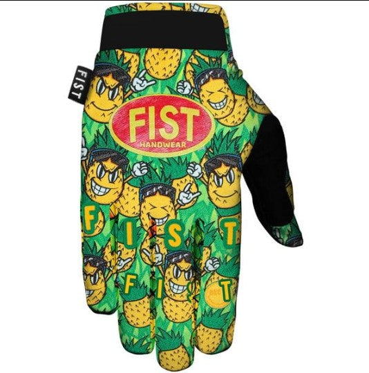 Fist Handwear Chapter 22 Collection Kids Pineapple Rush Gloves Green / Yellow