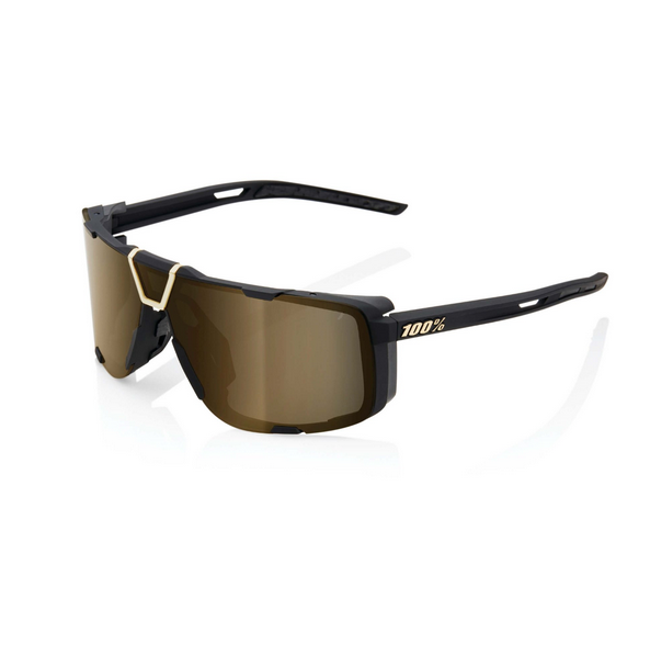 100% Eastcraft Glasses Soft Tact Black / Soft Gold Mirror Lens