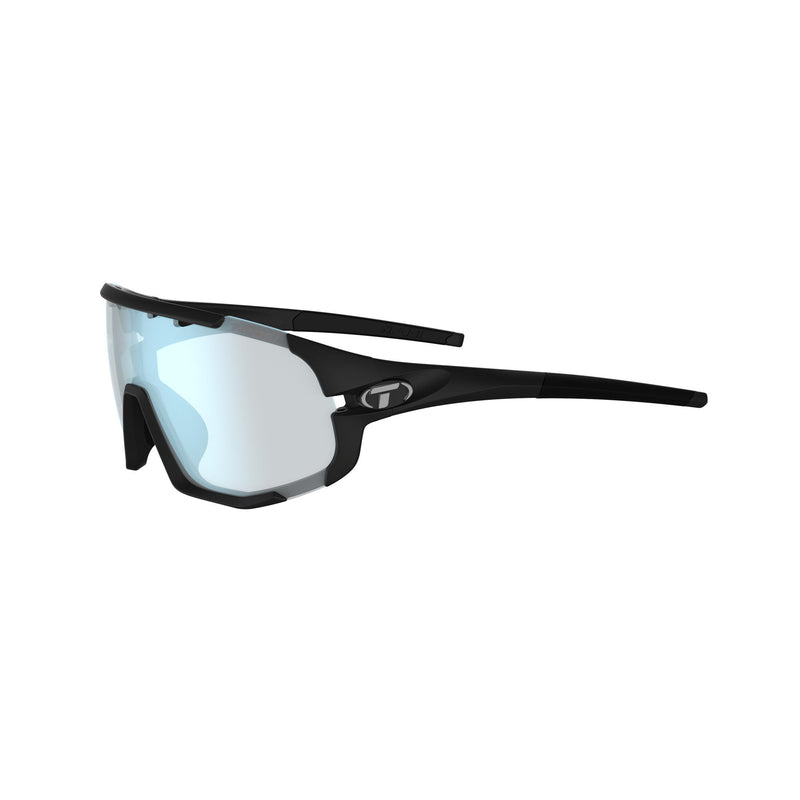 Tifosi Sledge Fototec Single Lens Sunglasses Matt Black Clarion Blue
