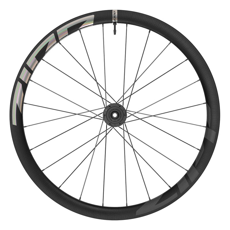 Zipp 303 Firecrest Carbon Tubeless Disc Brake Center Locking Rear 24 Spokes XDR 12 X 142 MM Force Edition Graphic A1 Black