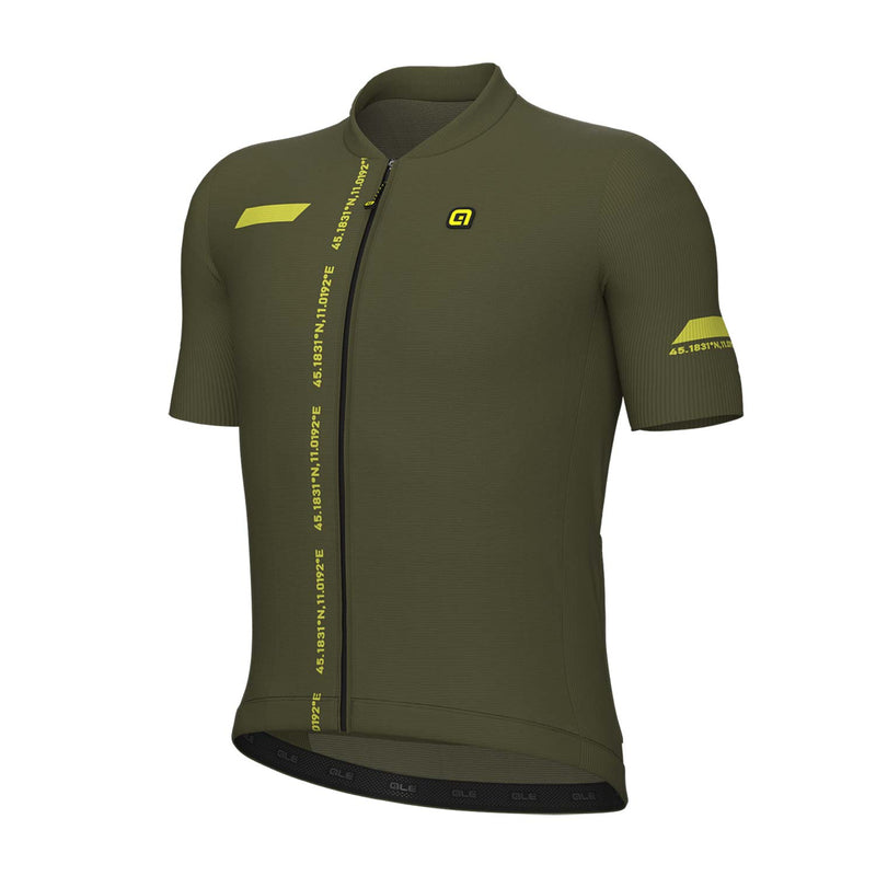 Ale Clothing Follow Me PR-E Short Sleeves Jersey Military Green
