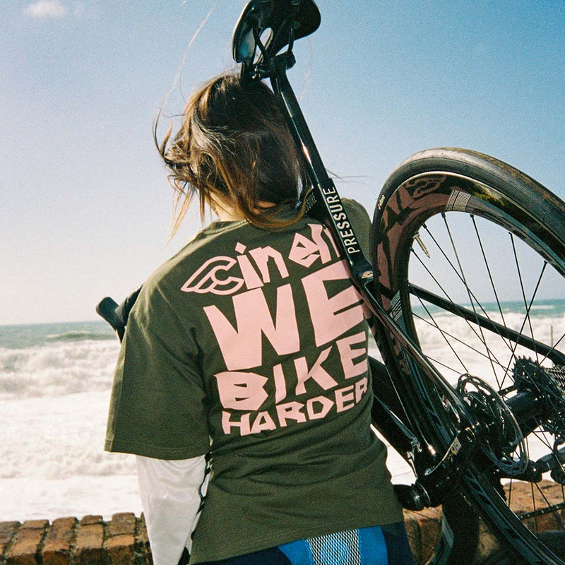 Cinelli We Bike Harder T-Shirt Green