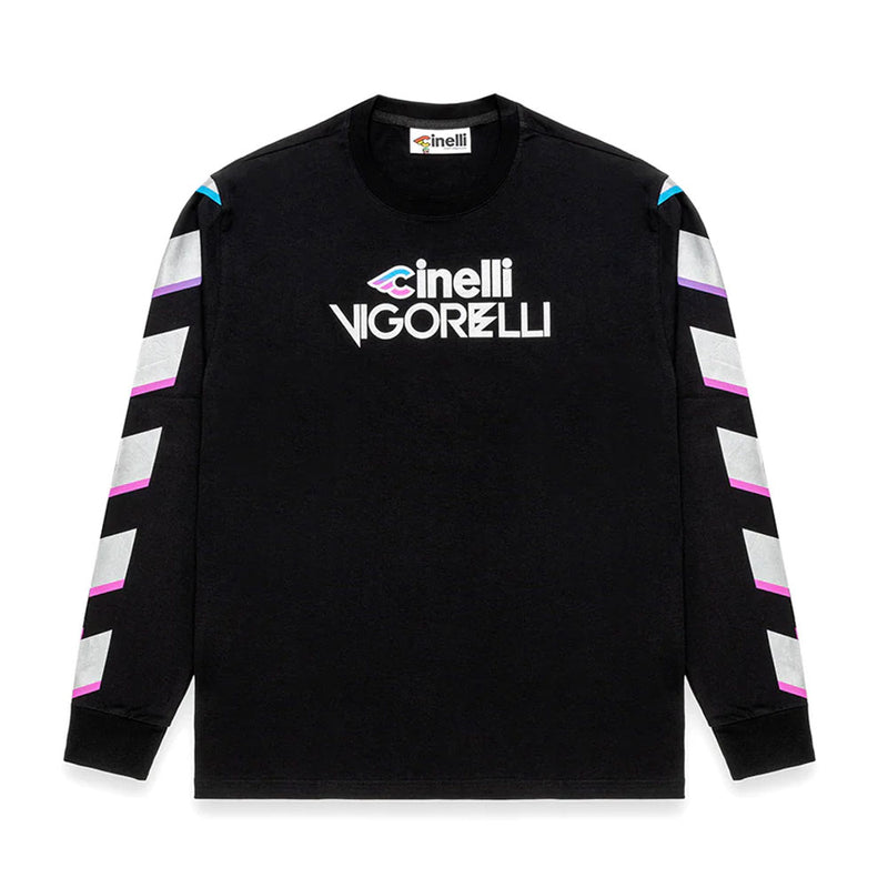 Cinelli Vigorelli Long Sleeved T-Shirt Black / Multicolour
