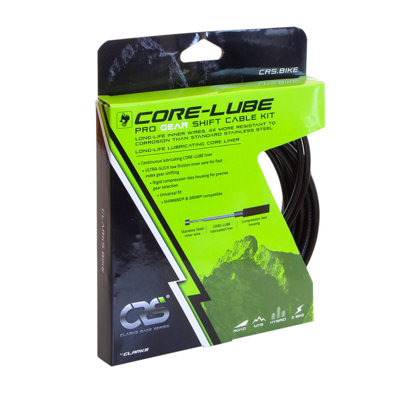 Clarks CRS Core Lube Road / MTB Front & Rear Gear Cable Kit