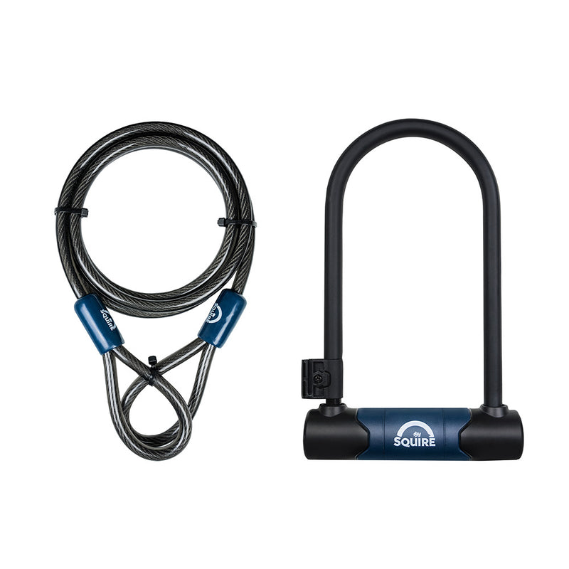 Squire Nevis 230/10C D-Lock and Cable Kit Black