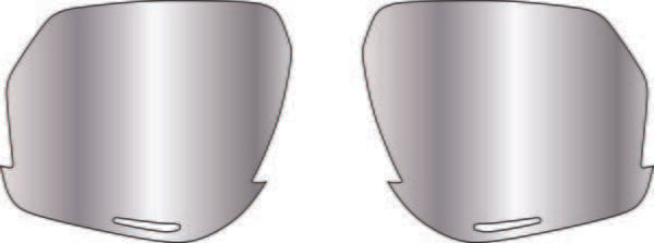 100% Norvik Replacement Lenses Hiper Silver Mirror
