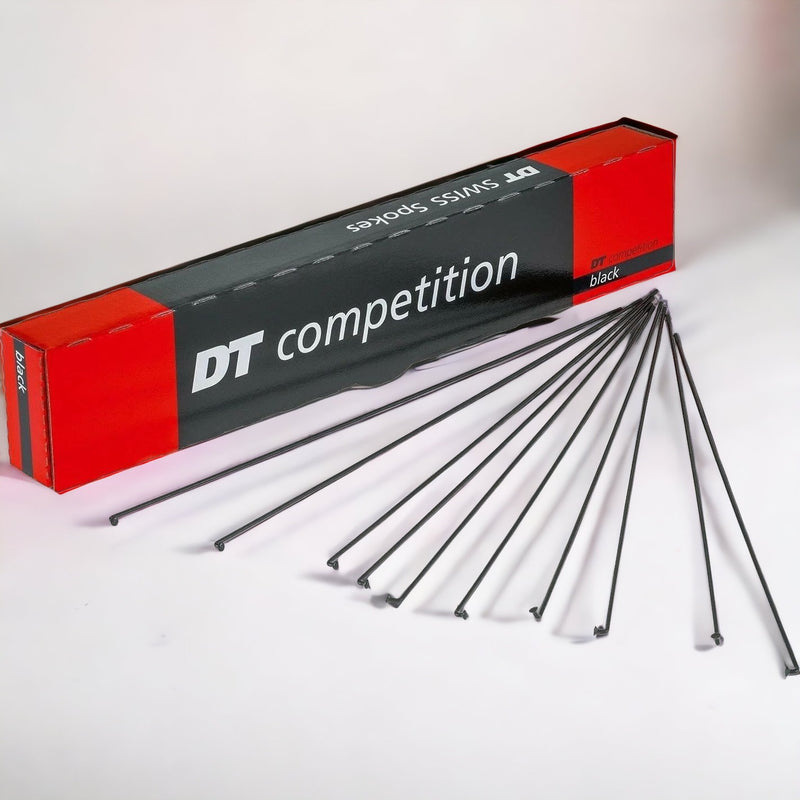 EX Display DT Swiss Competition Race 14 / 16 / 14 G = 2 / 1.6 MM Spokes Black - Box Of 100 - 250 MM