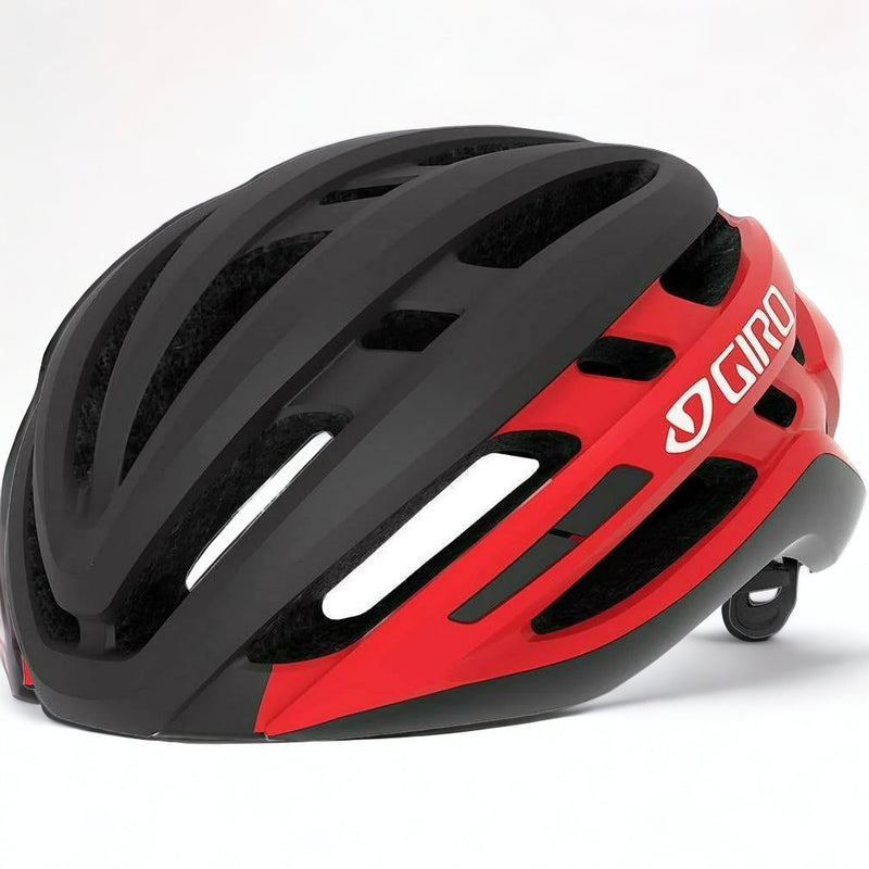 EX Display Giro Agilis Road Helmet Matt Black / Bright Red - S - 51-55 CM