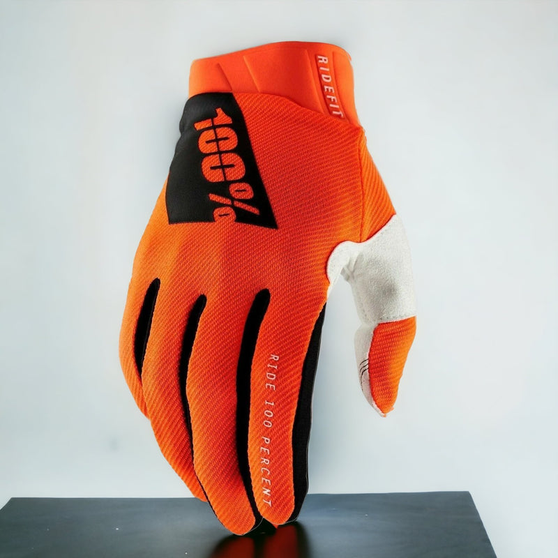 EX Display 100% Ridefit Gloves Fluo Orange - XX Large