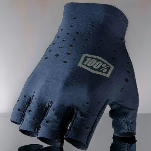 EX Display 100% Sling Short Finger Gloves Navy - Small