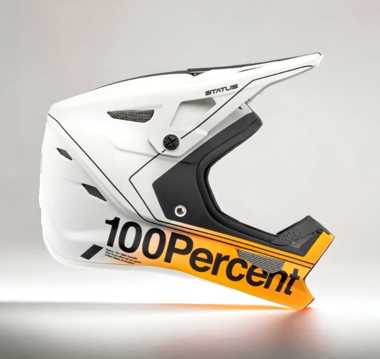 EX Display 100% Status Helmet Carby / Silver - Extra Small