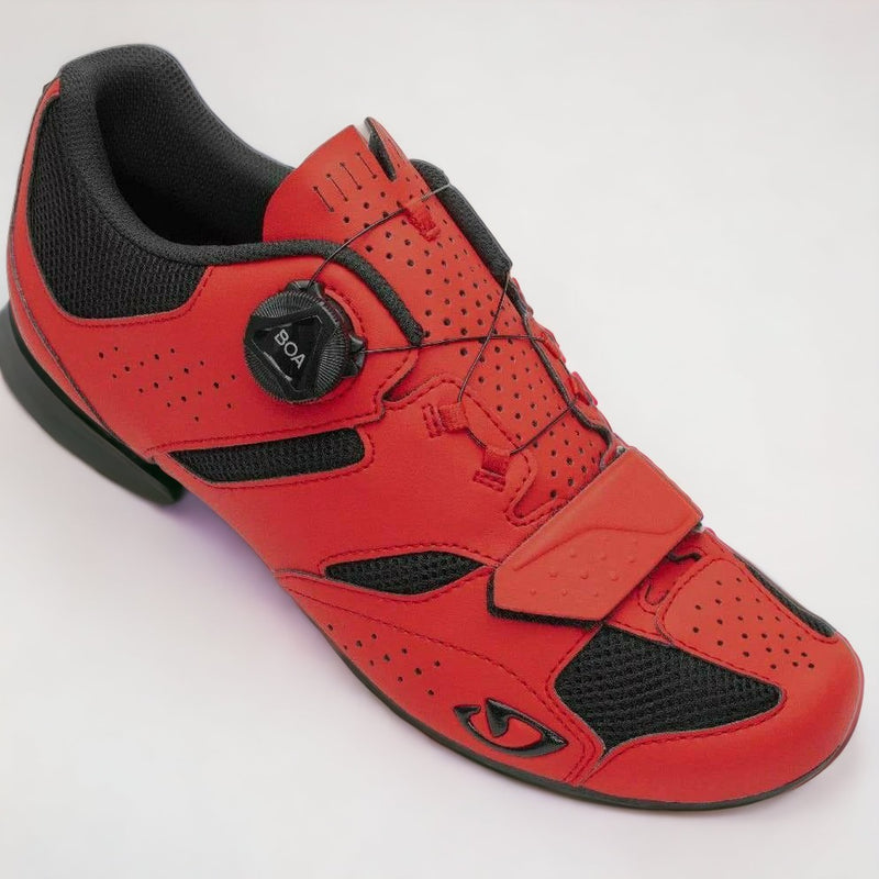 EX Display Giro Savix 2 Road Cycling Shoes Bright Red - 48