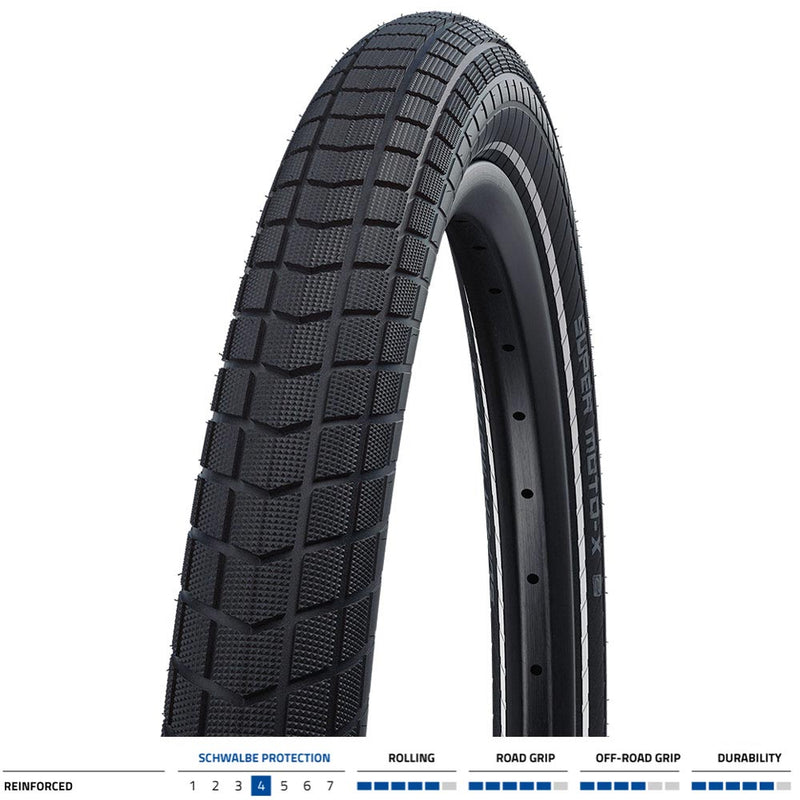 Schwalbe Super Moto-X Tyre Black / Reflective