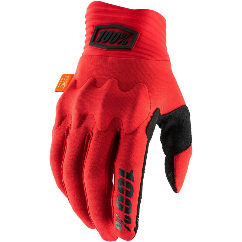100% Cognito D30 Gloves Red / Black
