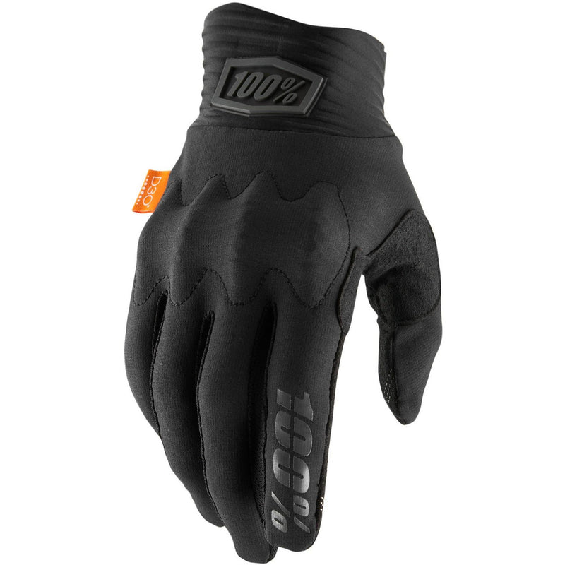 100% Cognito D30 Gloves Black / Charcoal