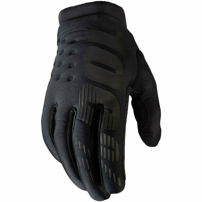 100% Brisker Cold Weather Gloves Black / Grey