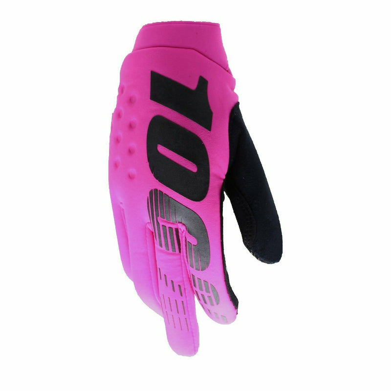 100% Brisker Cold Weather Gloves Neon Pink
