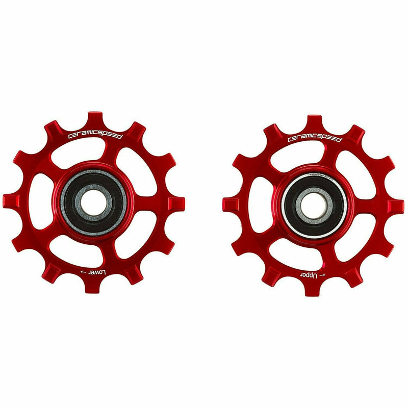 CeramicSpeed Campagnolo 12S Coated Road Pulley Wheels Red