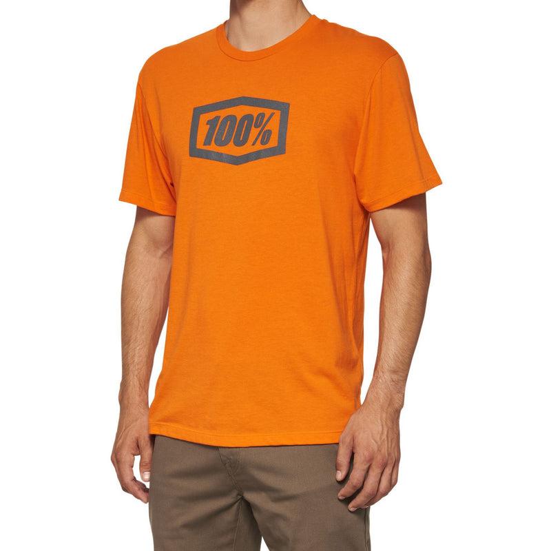 100% Icon Short Sleeves T-Shirt Orange