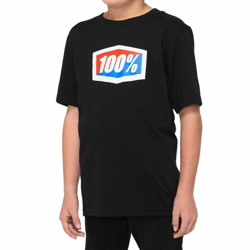 100% OFFICIAL Short Sleeves Youth T-Shirt Black