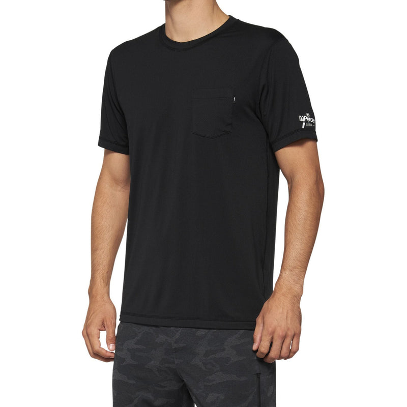 100% Mission Athletic Short Sleeves T-Shirt Black