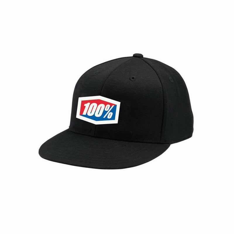 100% Essential J-Fit Flexfit Hat Black