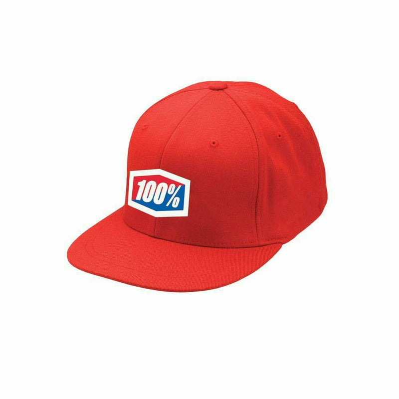 100% Essential J-Fit Flexfit Hat Red