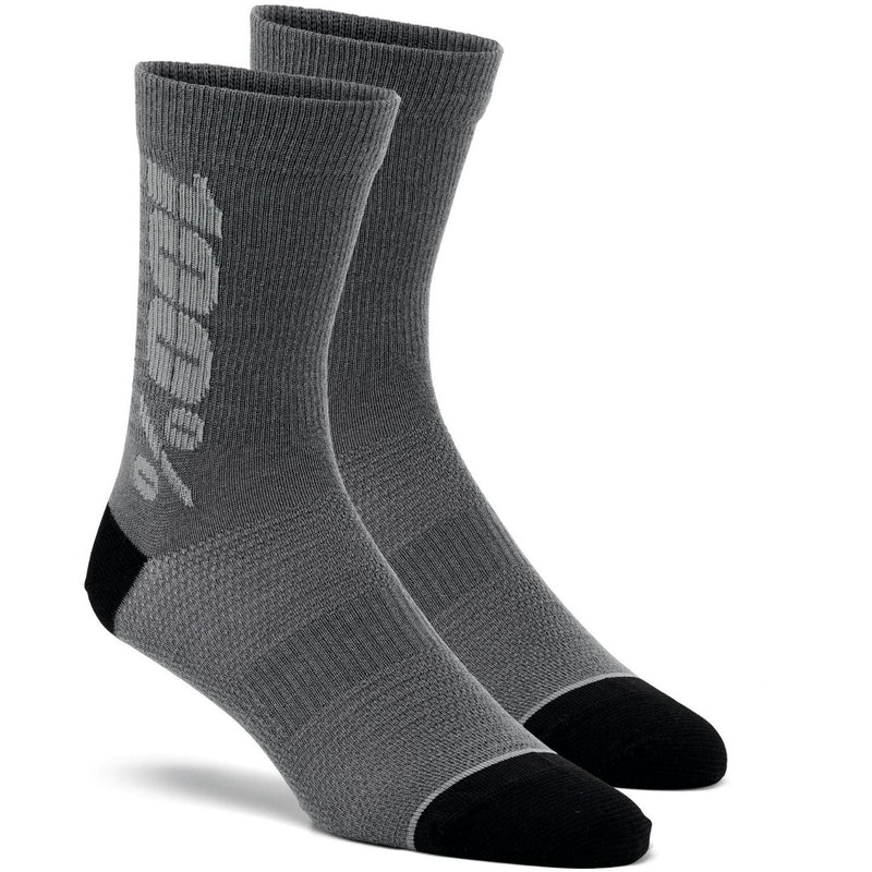 100% Rhythm Merino Wool Performance Socks Charcoal / Grey