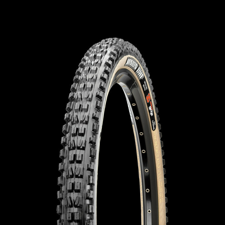 Maxxis Minion DHF Folding 3C EXO TR TAN MTB Downhill Tyres Tan