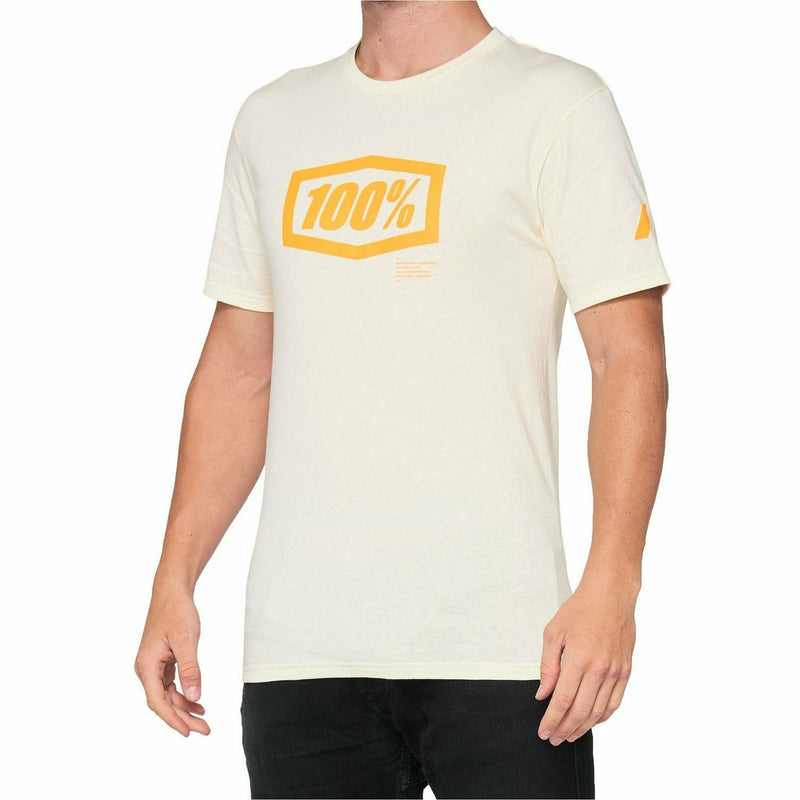 100% Essential T-Shirt Chalk / Orange