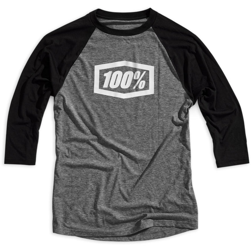 100% Icon 3/4 Tech T-Shirt Grey / Black