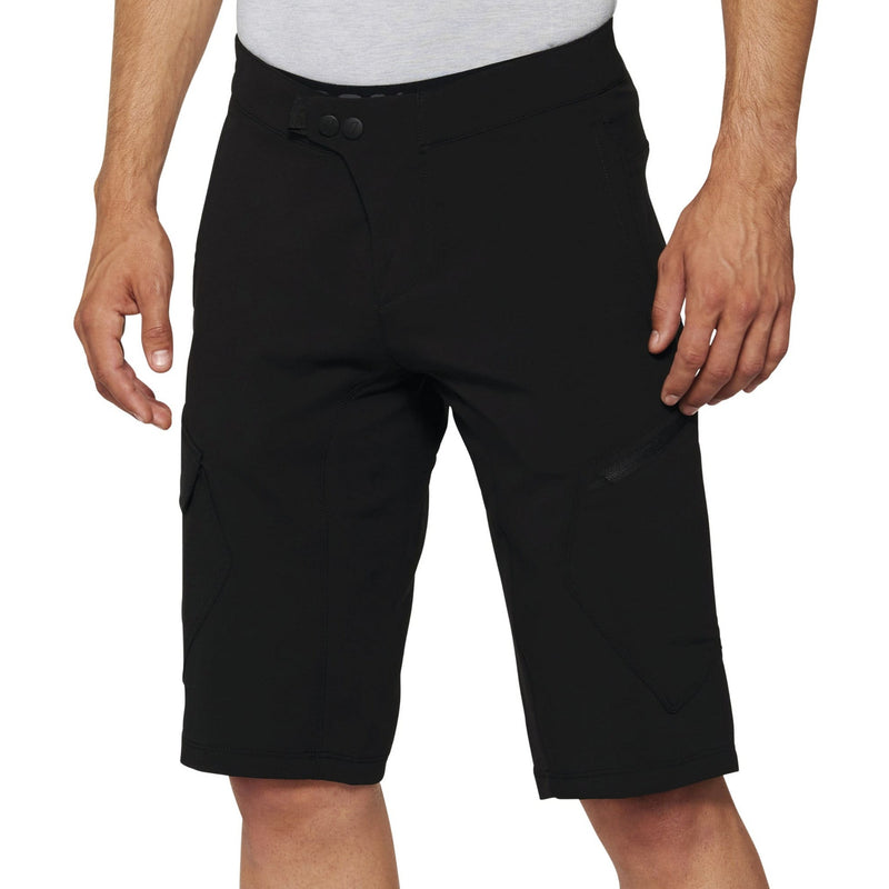 100% Ridecamp Shorts With Liner Black