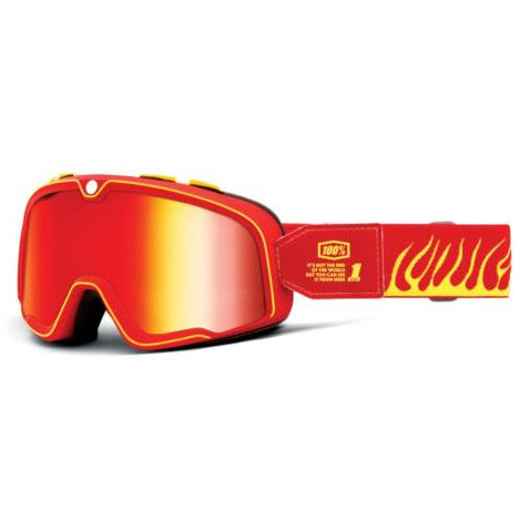 100% Barstow Goggles Death Spray / Mirror Red Lens