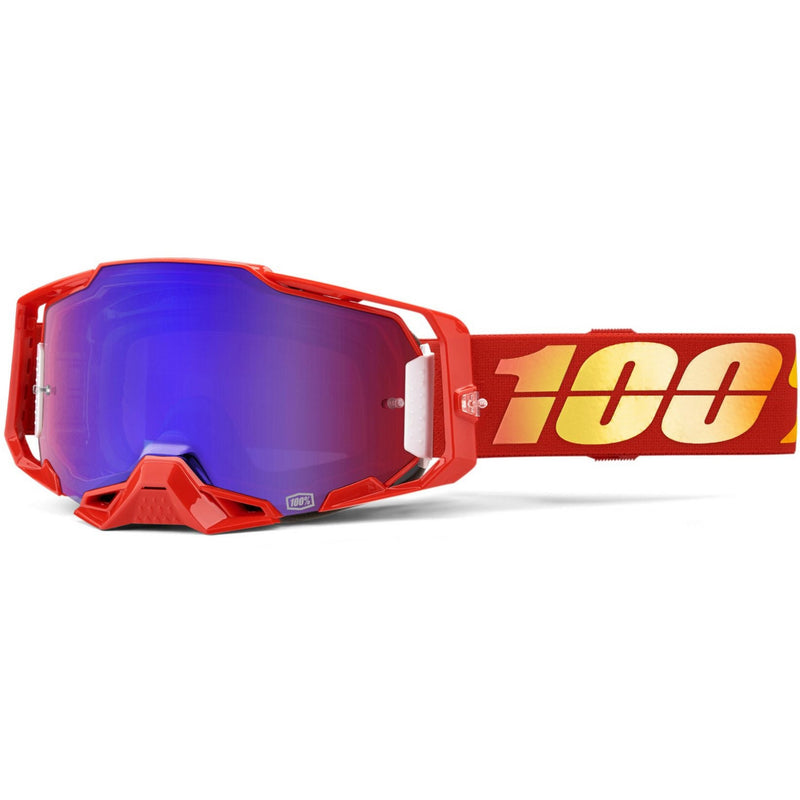 100% Armega Goggles Nuketown / Mirror Red/Blue Lens