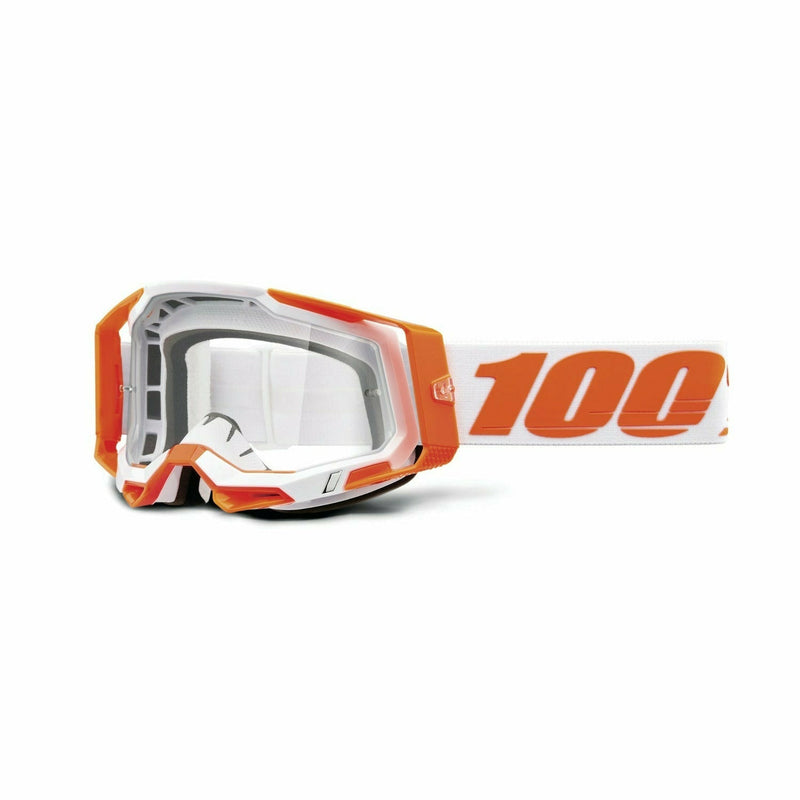 100% Racecraft 2 Goggles Orange / Clear Lens