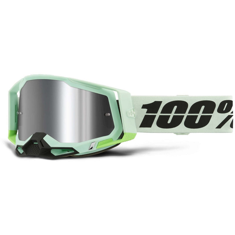 100% Racecraft 2 Goggle Palomar Mirror Silver Flash Lens
