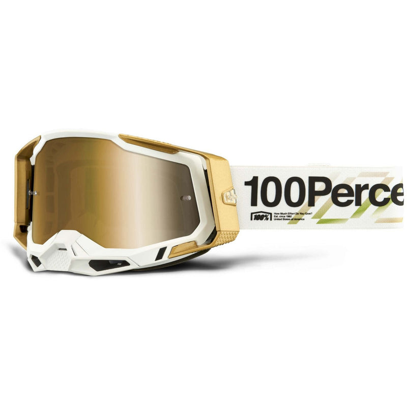 100% Racecraft 2 Goggle Succession Mirror Ture Gold Lens