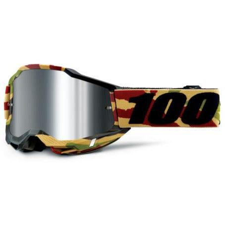 100% Accuri 2 Goggles Mission / Mirror Silver Flash Lens