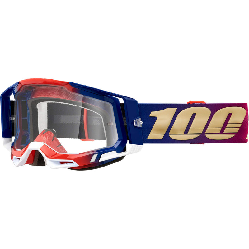 100% Racecraft 2 United/ Clear Lens Goggles