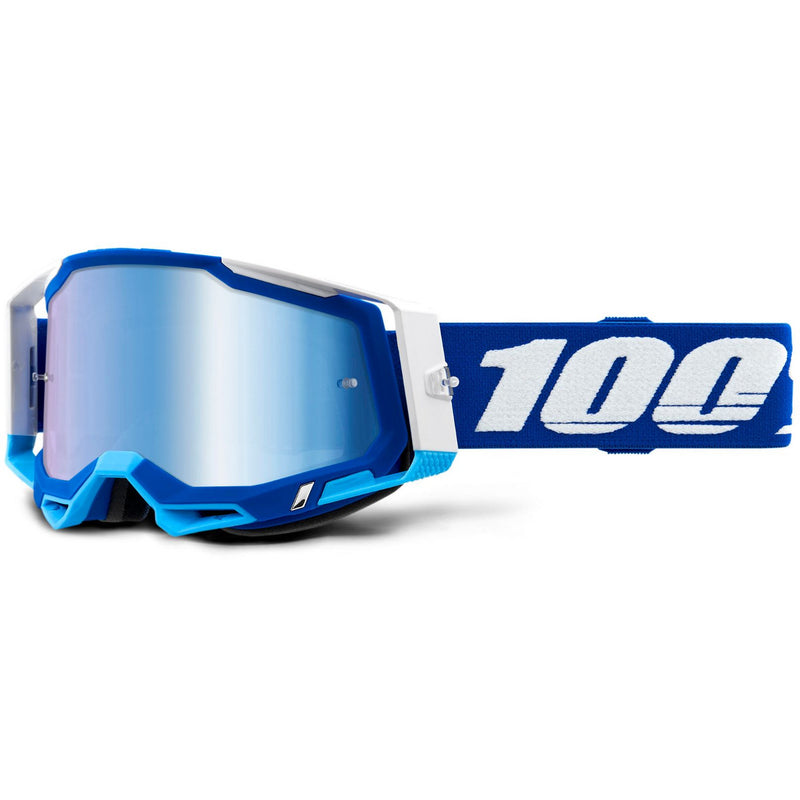 100% Racecraft 2 Goggles Blue / Blue Mirror Lens