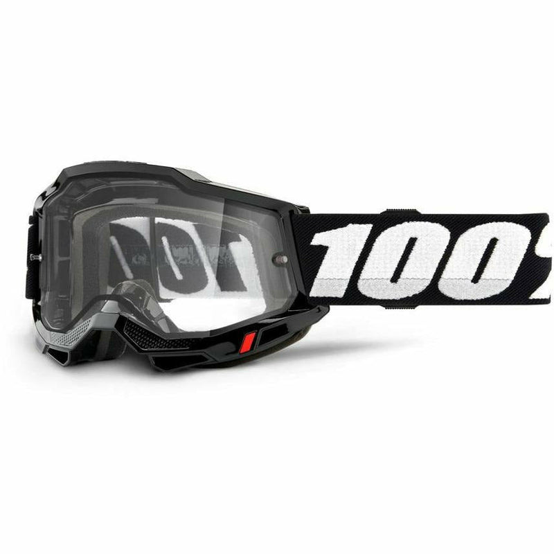 100% Accuri 2 Enduro Moto Goggle Black / Clear Lens