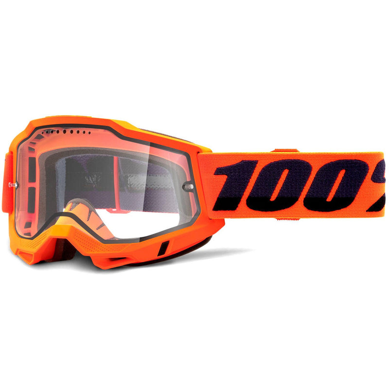 100% Accuri 2 Enduro MTB Goggles Orange / Clear Lens