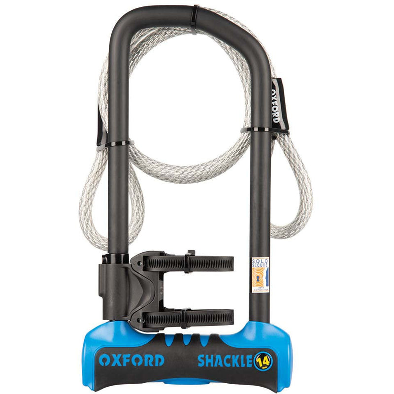 Oxford Shackle14 Pro Duo U-Lock Plus Cable Blue