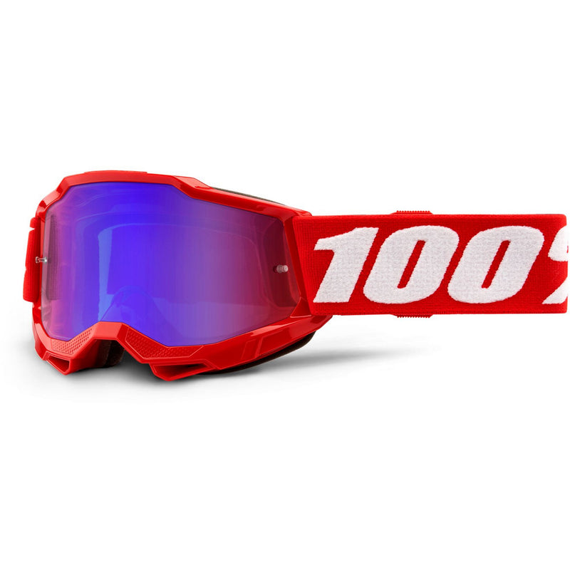 100% Accuri 2 Youth Goggles Red / Red/Blue Mirror Lens