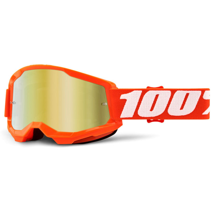 100% Strata 2 Goggles Orange / Gold Mirror Lens