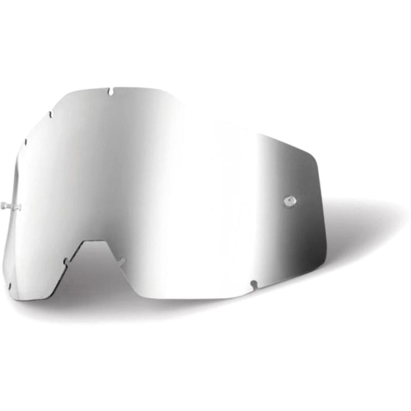 100% Accuri / Racecraft / Strata Anti-Fog Replacement Lens Silver Mirror