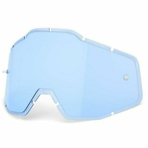100% Racecraft / Accuri / Strata Anti-Fog Injected Replacement Lens Blue