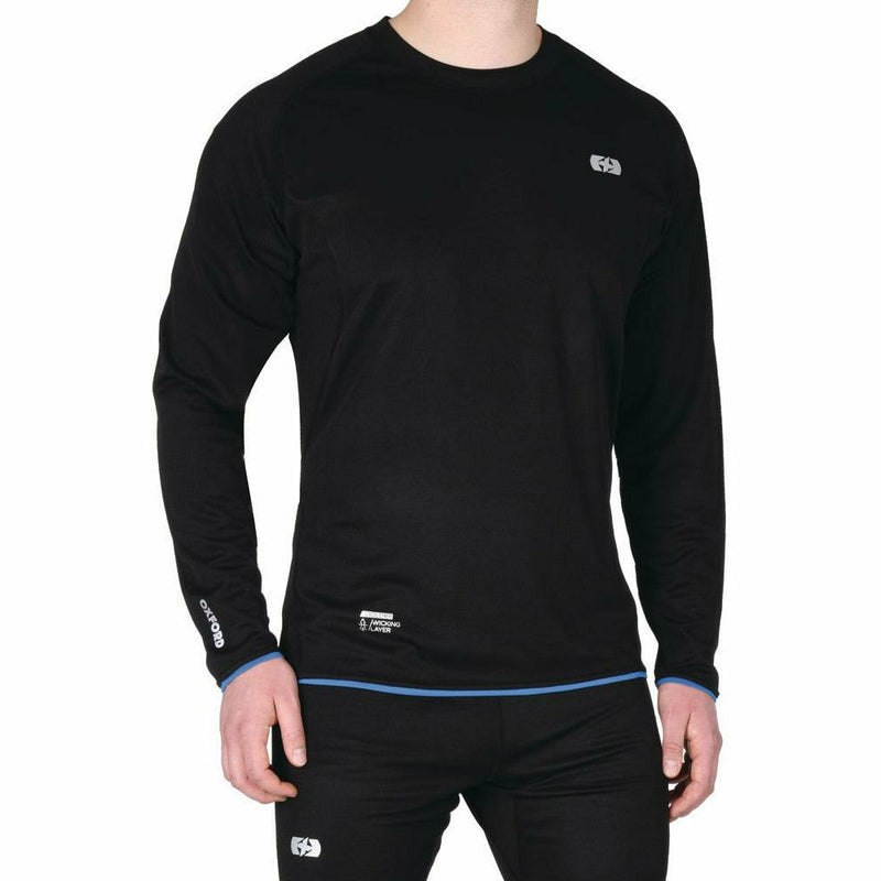 Oxford Cool Dry Wicking Layer Top Black