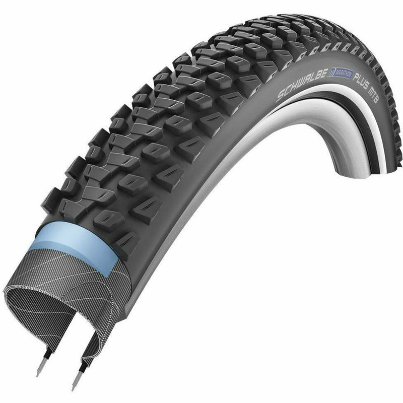 Schwalbe Marathon Plus MTB Smartguard Tyre Black With Reflective Wall