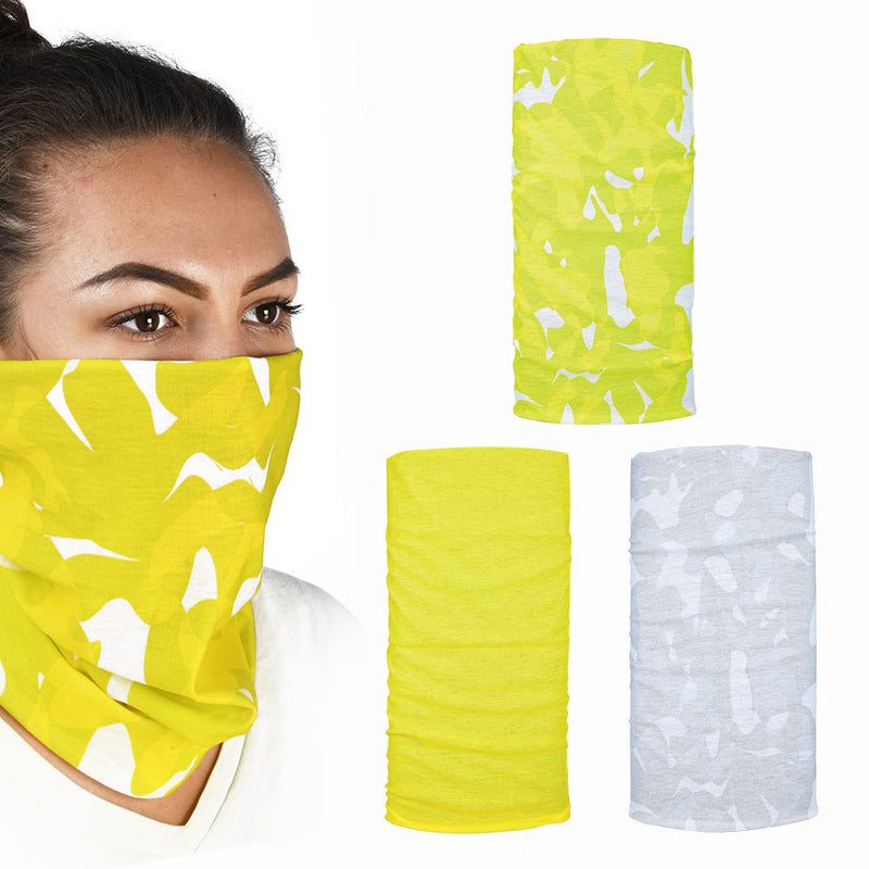 Oxford Comfy Havoc Headwear - Pack Of 3 Fluo Yellow